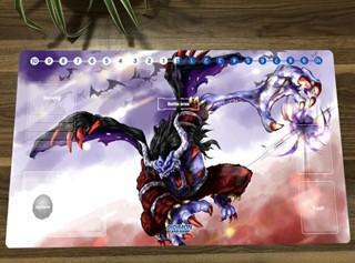 แผ่นรองเมาส์ ลายการ์ตูนอนิเมะ Digimon Duel Playmat CCG DTCG Mat Demon TCG Trading Card Game Mat &amp; Bag