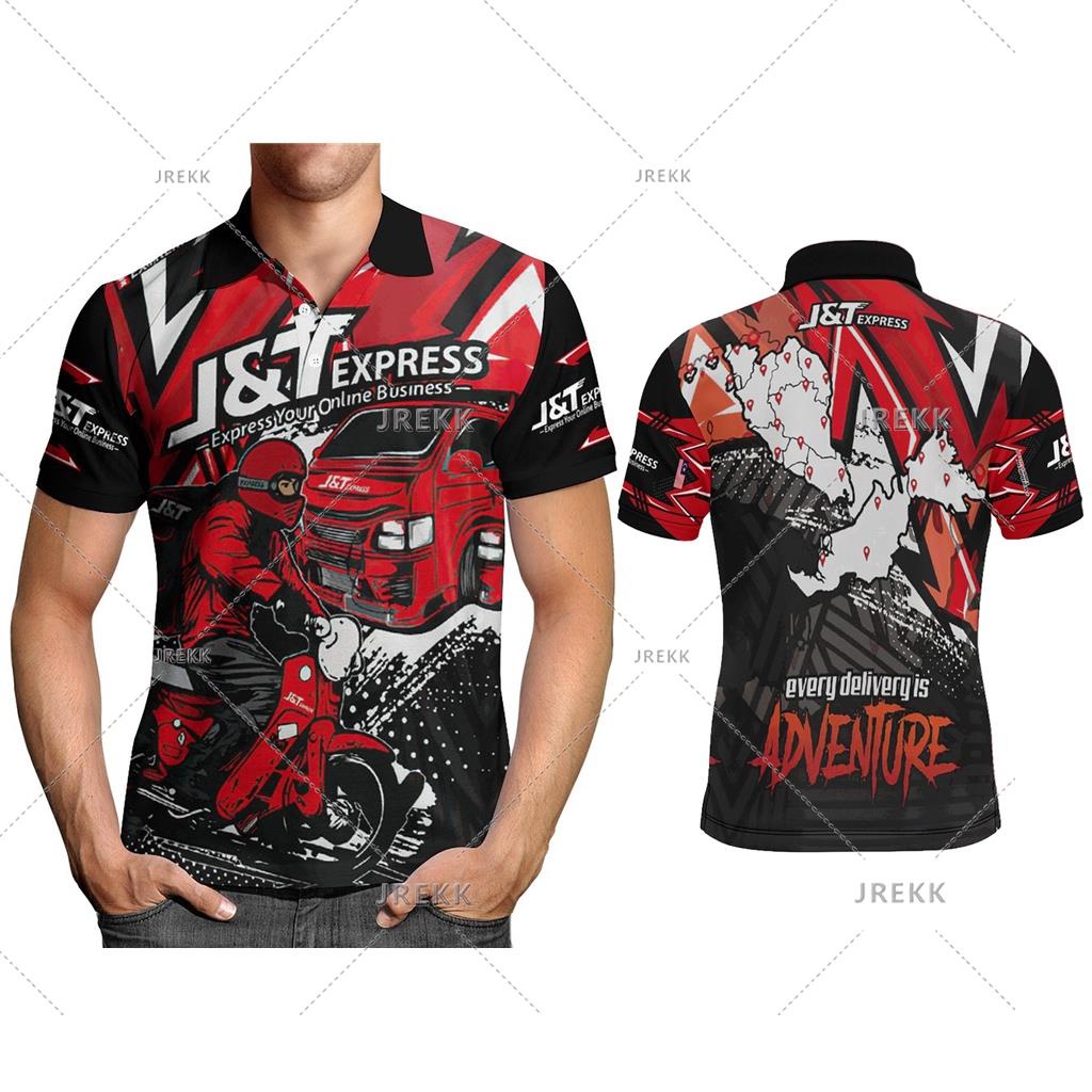 เสื้อโปโลแขนสั้น ลาย J&T Express Rider 2023