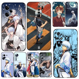 เคสโทรศัพท์มือถือ ซิลิโคนนิ่ม Tpu ลายการ์ตูนอนิเมะ Gintama Sakata Gintoki สีดํา สําหรับ Xiaomi POCO F4 GT F3 X3 NFC PRO GT