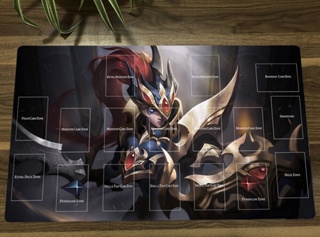 Yugioh! แผ่นรองเมาส์ สีดํา สําหรับเล่นเกมการ์ด TCG CCG