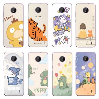 เคสโทรศัพท์ ซิลิโคนนุ่ม ใส กันกระแทก ลายการ์ตูนน่ารัก สําหรับ Nokia C10 C20 C20 plus C30 C100