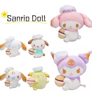 Saniro ของเล่นตุ๊กตาสุนัขพุดดิ้ง ขนมปัง ขนมหวาน หลายสี สําหรับเด็กทุกวัย