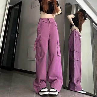 2TOYOUNG Moon กางเกงขายาว คาร์โก้ กางเกง เชือกอเมริกันคลาสิค Cargo pants 2023 NEW 072410 fashion ทันสมัย พิเศษ ทันสมัย A90M07H 36Z230909