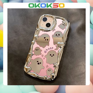 [OKOKSO] ใหม่ เคสโทรศัพท์มือถือนิ่ม กันกระแทก เต็มจอ ลายการ์ตูนผี สําหรับ OPPO Reno9 Reno8 Reno7pro reno6 7z 8T 5 R17 A53 A9 2020 F11 A31 A3S A78 A77