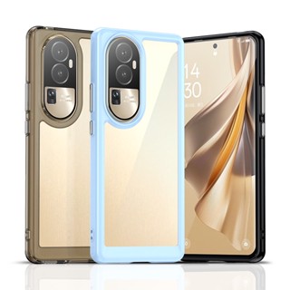 เคสโทรศัพท์มือถือ PC TPU แข็ง ซิลิโคน กันกระแทก สําหรับ OPPO Reno 10 10 Pro 2023 Reno 10 5G