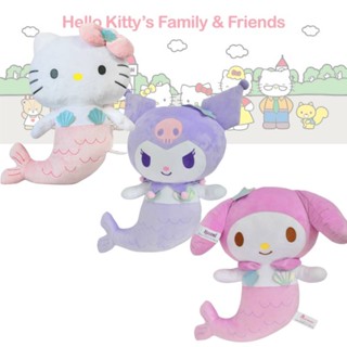 หมอนตุ๊กตานุ่ม รูปการ์ตูนกระต่าย Hello Kitty นางเงือกน่ารัก ขนาด 48 ซม. ของขวัญ ของเล่นสําหรับเด็ก