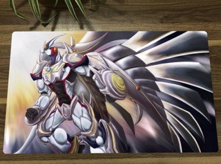 Yugioh OCG Playmat Elemental HERO Shining Neos Wingman TCG CCG แผ่นรองการ์ดเกม