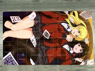 Yugioh Playmat Kakegurui Mary Saotome &amp; Jabami Yumeko การ์ดเกมเทรดดิ้ง TCG Mat