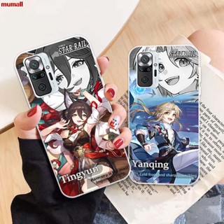 เคสโทรศัพท์มือถือ ลายรางดาว Honkai สําหรับ Xiaomi Redmi Note 10 11 11S 10T M3 M4 K40 F3 X3 11T GT Gaming Pro Plus Max 4G 5G Tingyun Pattern06