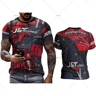 ✨✨Baju J&amp;T SPECIAL EDITION ใหม่ 2023 !! เสื้อกีฬาแขนกุด ผ้าเจอร์ซีย์ ไมโครไฟเบอร์ ลาย Express Sublimation vest Baju