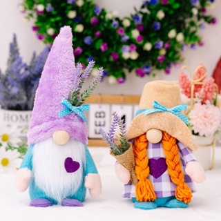 ตุ๊กตาฟิกเกอร์ Quirky Lavender ไม่มีหน้า สําหรับตกแต่งบ้าน