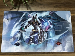 Yu-gi-oh! แผ่นรองเมาส์เล่นเกม Dark Magician the Dragon Knight Playmat CCG TCG Trading Card