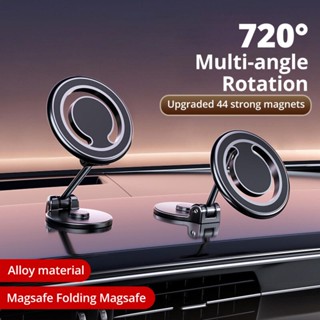 Ankndo ที่วางโทรศัพท์ในรถยนต์ แบบแม่เหล็ก พับได้ สําหรับ MagSafe Universal Dashboard Magnet Car Mount สําหรับ iP 14 13 /Samsung Xiaomi