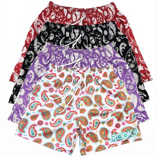 Paisley Edition กางเกงขาสั้น ผ้าตาข่าย