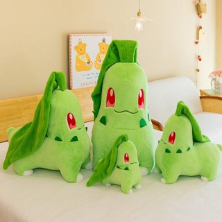 ของเล่นตุ๊กตา Pokemon Chikorita Grass นําเข้า สําหรับเด็ก