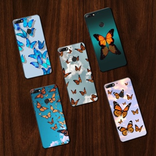 เคสโทรศัพท์มือถือแบบนิ่ม TPU ลายผีเสื้อ สําหรับ Huawei Nova 2i 3 3i 4E 5i 5T 2 Lite Y9 Prime