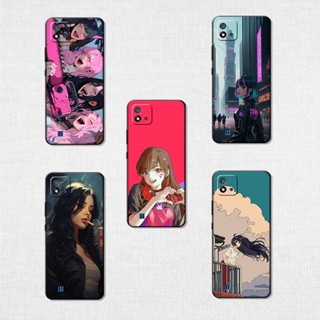 เคสโทรศัพท์มือถือ TPU นิ่ม ป้องกัน ลายการ์ตูนผู้หญิง สไตล์เกาหลี สําหรับ OPPO A1K A11 A11K A11X A11S A12E A12 A12S A1 PRO