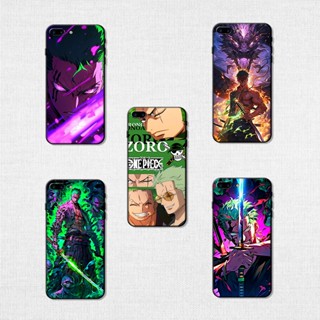 เคสโทรศัพท์มือถือ TPU แบบนิ่ม ลาย Roronoa Zoro สําหรับ iPhone SE X XS XR 11 Pro Max