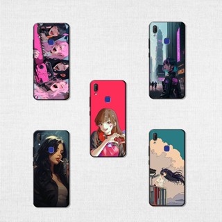 เคสโทรศัพท์มือถือ TPU นิ่ม ป้องกัน ลายการ์ตูนผู้หญิง สไตล์เกาหลี สําหรับ Vivo V20 SE V21 V21E V23 V25 V25E S7E Pro