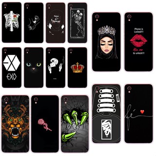 H4 Vivo Y90 เคส TPU นิ่ม ซิลิโคน ป้องกัน เคสโทรศัพท์ เคสโทรศัพท์ สีดํา