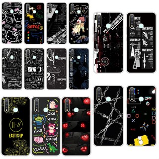 H1 Vivo Y19 เคส TPU นิ่ม ซิลิโคน ป้องกัน เคสโทรศัพท์ เคสโทรศัพท์ สีดํา