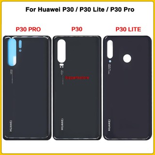 Bitt- ฝาครอบแบตเตอรี่ด้านหลัง พร้อมสติกเกอร์กาว สําหรับ Huawei P30 P30 Lite P30 Pro