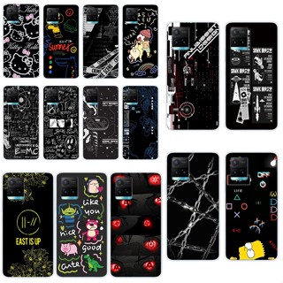 H1 Vivo Y21 2021 เคส TPU นิ่ม ซิลิโคน ป้องกัน เคสโทรศัพท์ สีดํา