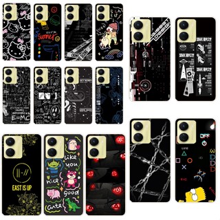 H1 Vivo Y16 เคส TPU นิ่ม ซิลิโคน ป้องกัน เคสโทรศัพท์ เคสโทรศัพท์ สีดํา