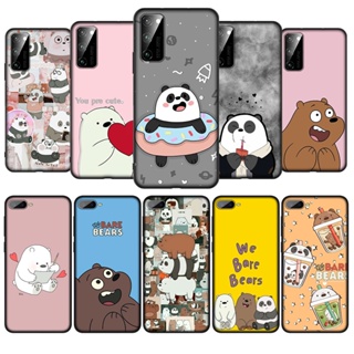 Nr62 เคสโทรศัพท์มือถือ ซิลิโคนนุ่ม ลายการ์ตูนหมี We Bare Bears สําหรับ OPPO A12 A12E R9 F1 Plus Reno 2F 2Z