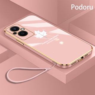 เคสโทรศัพท์มือถือ ซิลิโคนนิ่ม กันกระแทก ลายดอกไม้ ใบเมเปิ้ล สําหรับ OPPO Reno7 Z 5G F21 Pro 5G Reno7 Lite