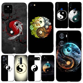 เคสโทรศัพท์มือถือ ซิลิโคนนิ่ม Tpu ลายวัฒนธรรมจีน Yin Yang สีดํา สําหรับ ZTE Blade A7 2019 2020 A71 A7S 2020