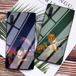 เคสโทรศัพท์มือถือแบบแก้ว ลายลูฟี่โซโรน่ารัก สําหรับ Redmi Note 8 9 9s 10 10s 11 Pro 9 9A 9C 8 8A