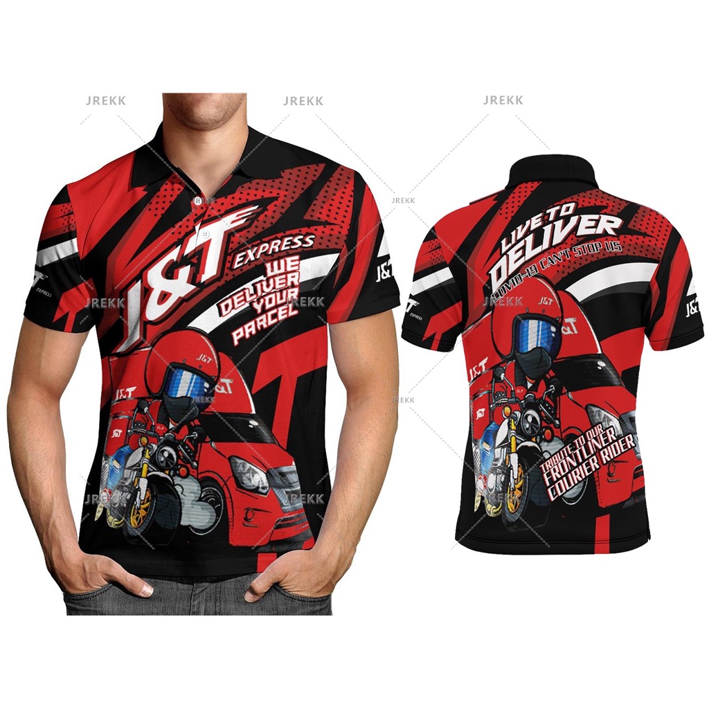 ✨ ขายดี เสื้อโปโล คอปก แขนสั้น ลาย JERSI J&T EXPRESS PEKERJA COURIER สําหรับผู้ชาย