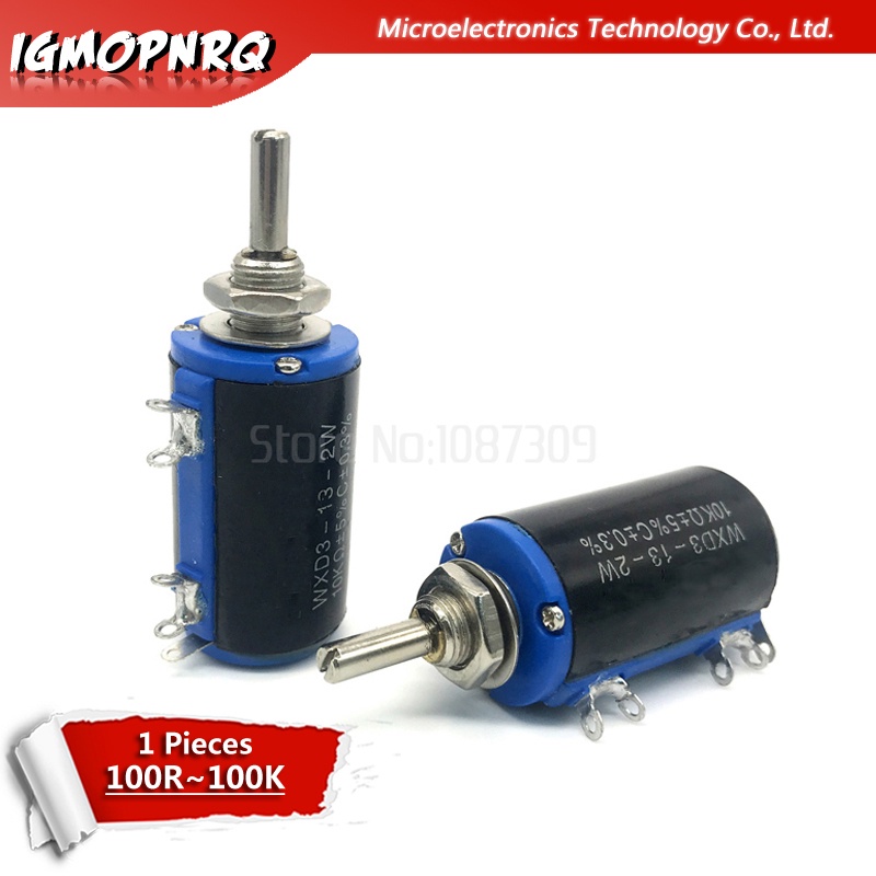 1pcs WXD3 13 2W 100r 200r 220r 470r 680r 1K 2.2K 3.3K 4.7K 5.6K 6.8K 10K 22K 33K 47K 100K โอห์ม WXD3