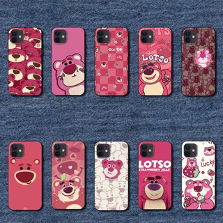 เคสป้องกันโทรศัพท์มือถือ แบบนิ่ม ลายหมีสตรอเบอร์รี่ สําหรับ iPhone 12 MT26