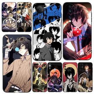 เคสโทรศัพท์ซิลิโคน Tpu แบบนิ่ม ลายอนิเมะ Bungo Stray Dog สีดํา สําหรับ Huawei Honor 9A 9C 9S 9 lite Y7P Y5P Y8P