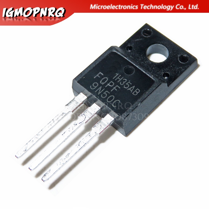 10PCS FQPF9N50C TO-220 9N50C 9N50 TO220 FQPF9N50 ใหม่ MOS FET ทรานซิสเตอร์