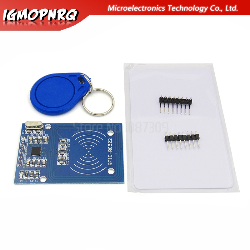 1 ชุด MFRC-522 RC522 mfrc 522 RFID RF IC การ์ดโมดูลอุปนัยพร้อมฟรี S50 Fudan การ์ดพวงกุญแจ