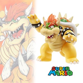 Bowser Mario ฟิกเกอร์ตัวการ์ตูนซุปเปอร์ PVC ความสูง 10 ซม. ของเล่น ของสะสม