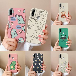 เคสโทรศัพท์มือถือ ซิลิโคน ผิวด้าน บางมาก กันกระแทก ลายการ์ตูนไดโนเสาร์น่ารัก สําหรับ Samsung Galaxy A20s A20s SM-A207F