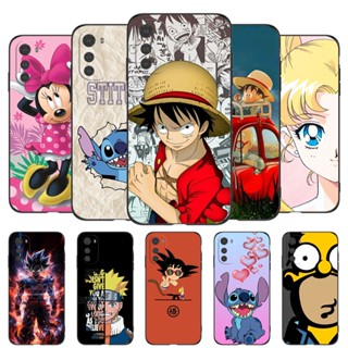 เคสโทรศัพท์มือถือ ซิลิโคนนิ่ม Tpu ป้องกัน ปิดด้านหลัง ลายการ์ตูนดาวโลก สีดํา สําหรับ Motorola Moto E32 E32 4G MotoE32 E 32