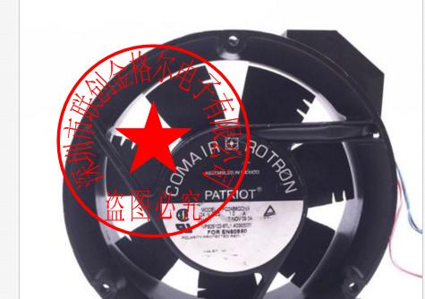 YY Original 172x51 พัดลมโครงอลูมิเนียมทรงกลมเต็ม PQ24B6QDNX DC24V 1.0A 24W