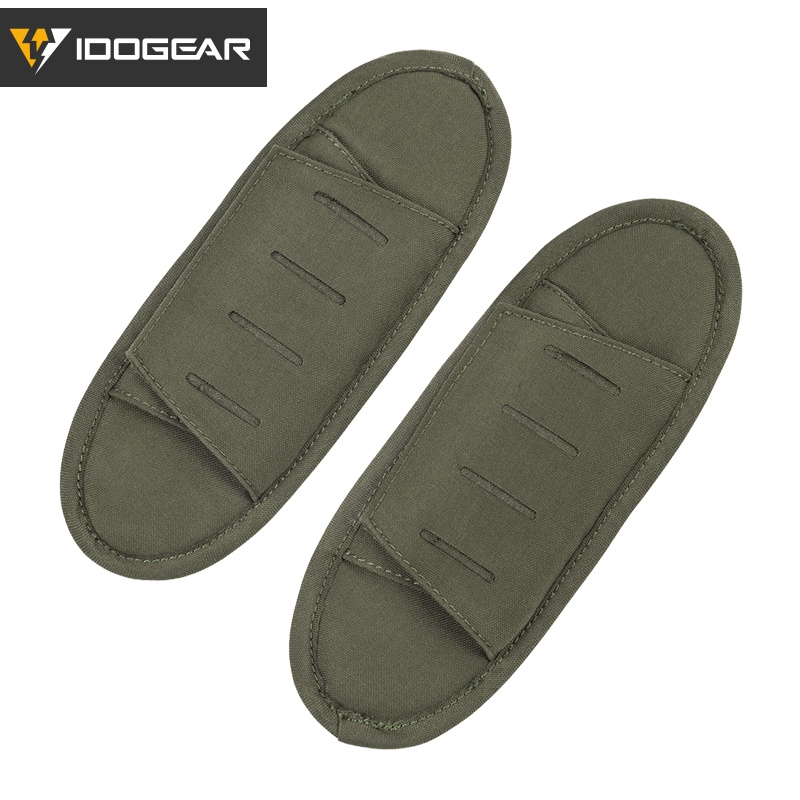 Idogear แผ่นเบาะรองไหล่ยุทธวิธี สีเขียว สําหรับกระเป๋าเป้สะพายหลัง 3575 2 ชิ้น ต่อชุด