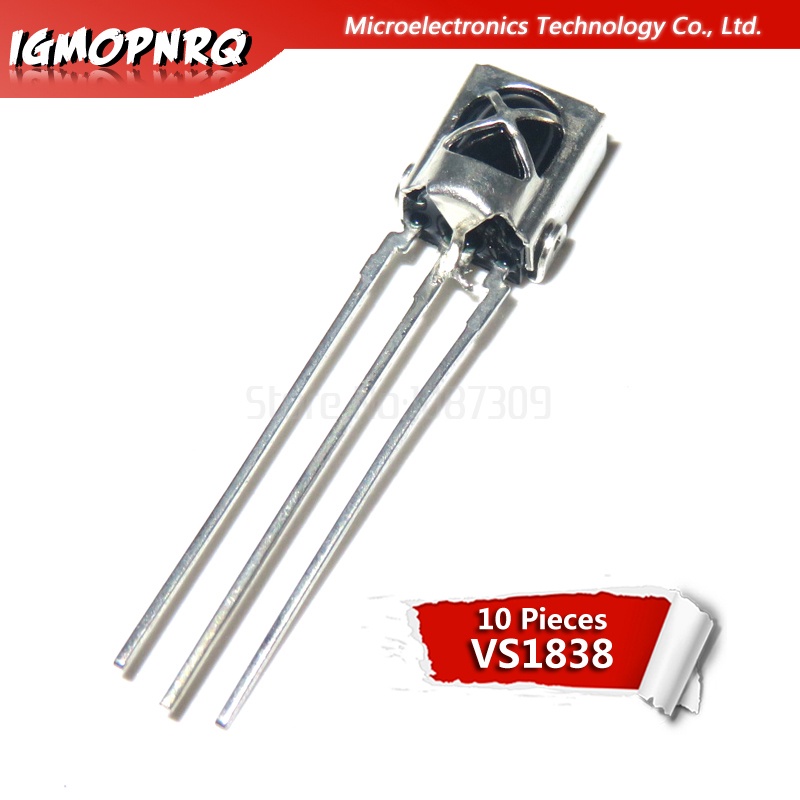 เซนเซอร์รับสัญญาณอินฟราเรด TL1838 VS1838 VS1838B 10 ชิ้น