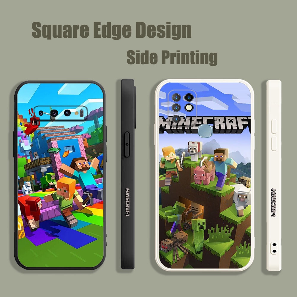 ปลอกสําหรับ OPPO A5 A9 A53 A32 A7X Reno 6 5 Z 2020 5G ที่ดีที่สุดไอเดีย Minecraft TGS13 เคสโทรศัพท์ข