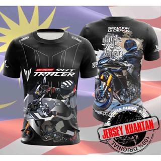 New Edition เสื้อยืดแขนสั้น สีดํา สําหรับ Yamaha Tracer 2023