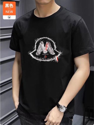 เสื้อยืดแขนสั้น พิมพ์ลาย Moncler แฟชั่นสําหรับผู้ชาย และผู้หญิง