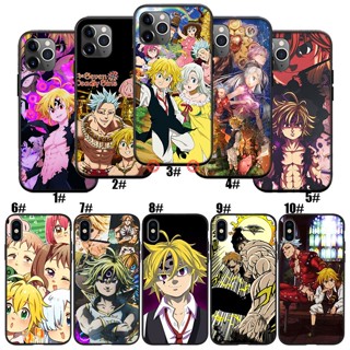 เคสซิลิโคนนิ่ม ลาย Nanatsu no Taizai Seven Deadly Sin BO48 สําหรับ iPhone XS 13 Pro Max Mini