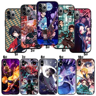 เคสซิลิโคนนิ่ม ลายอนิเมะ Demon Slayer Kimetsu no Yaiba BO2 สําหรับ iPhone 12 Pro Max Mini X XS