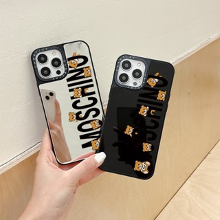 Casetify เคสโทรศัพท์มือถือนิ่ม กันกระแทก ลายการ์ตูนหมี MOSCHINO สําหรับ IPhone 15 14 11 Pro Max 12 13 Mini Case X XR XS Max SE 2020 6 7 8 Plus